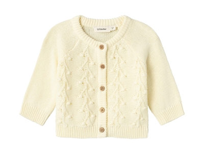 Lil Atelier lemon icing strikcardigan