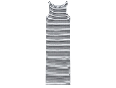 Name It bright white/black stribet maxi tank kjole