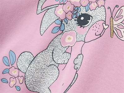 Name It pastel lavender/flower bunny sweatshirt
