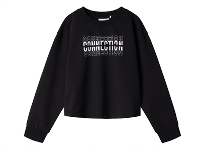 Name It black/connection short boxy sweatshirt