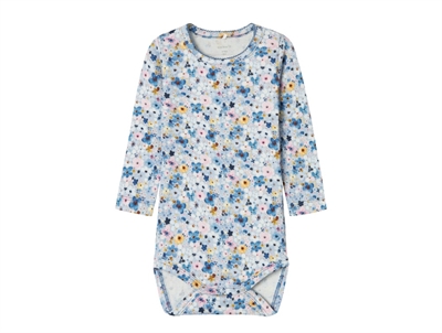 Name It chambray blue blomstret body