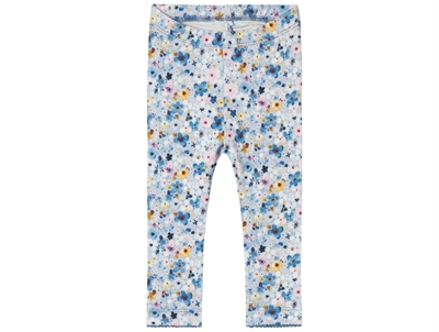 Name It chambray blue blomstret legging