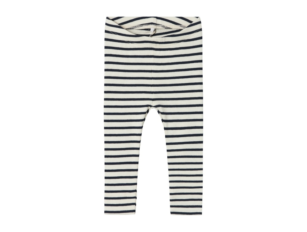 Name It Dark Sapphire Stribet Leggings - Str. 0m 50cm