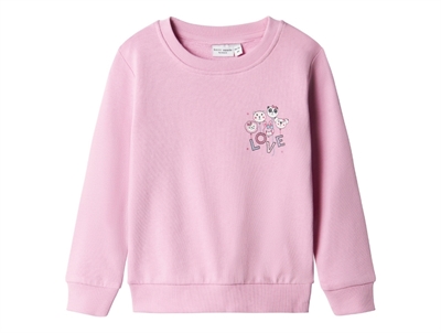 Name It pastel lavender/love sweatshirt