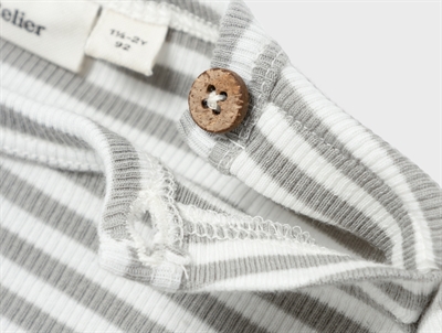 Lil\' Atelier top limestone med striber og knapper