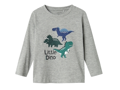 Name It grey melange dino top