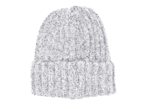 Name It Light Grey Melange Beanie Hue Akryl - Str. 9-12y
