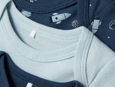 Name It dark denim space body (3-pak)