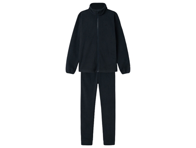 Name It fleece sæt i dark sapphire med lynlås