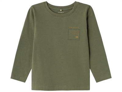 Name It dusty olive printet topName It dusty olive printet topName It dusty olive printet top