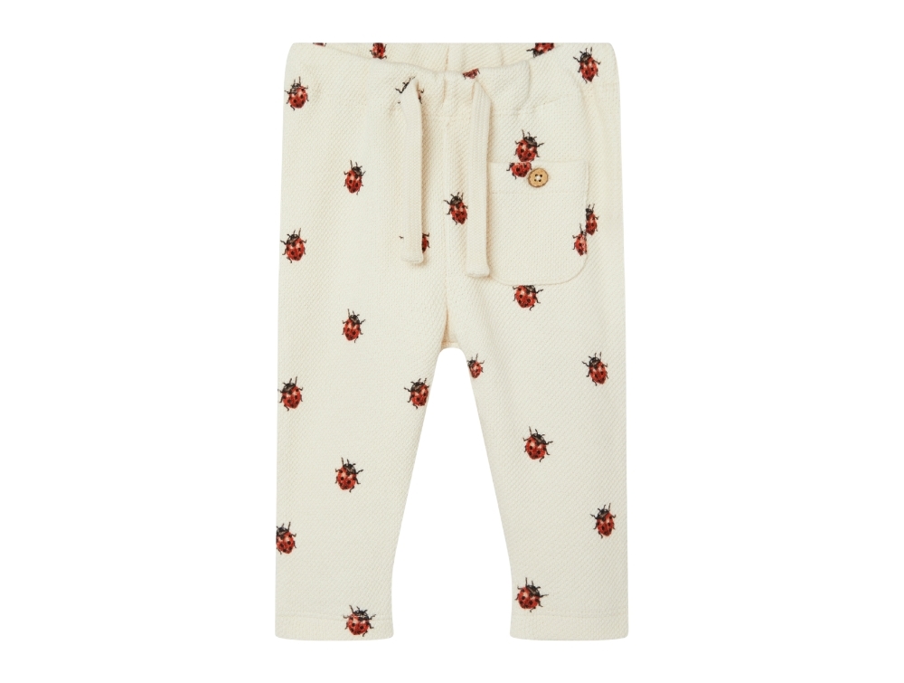 Lil Atelier Whitecap Gray/ladybugs Sweatpants - Str. 6m 68cm