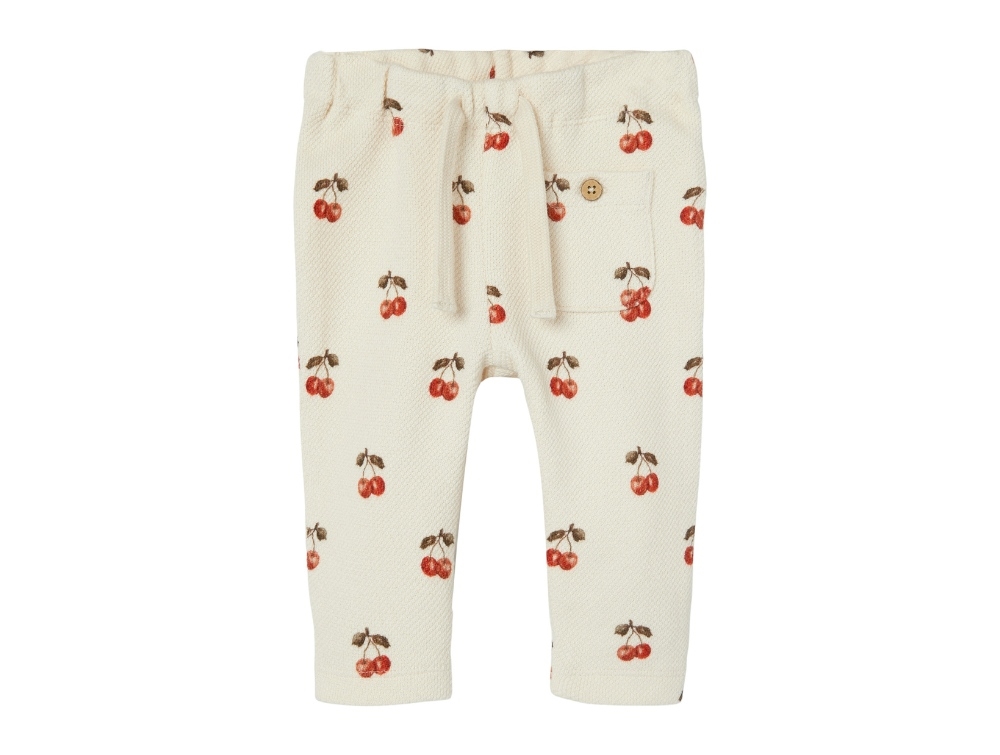 Lil Atelier Whitecap Gray/cherries Sweatpants - Str. 1m 56cm