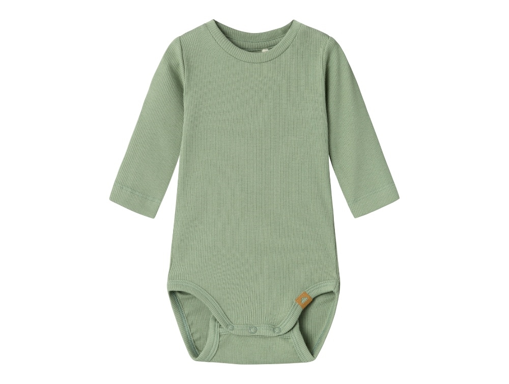 NAME IT Langærmet Rib Body Norro Lily Pad