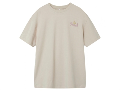 Name It oatmeal printet long t-shirt