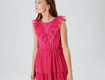 Name It pink peacock tyl kjole