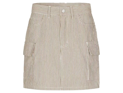 Name It nomad/white stribet short cargo nederdel