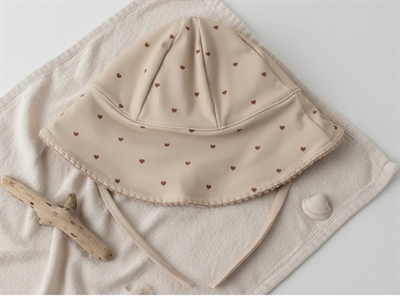 Lil Atelier rose dust hjerte badehat