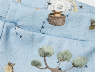 Name It chambray blue melange dyreprint bukser