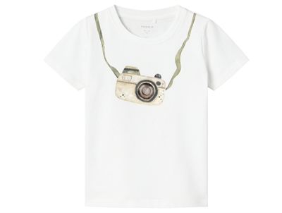 Name It bright white kamera t-shirt