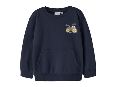 Name It MINI sweatshirt navy blazer med traktorprint