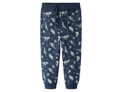 Name It MINI sweatpants navy blazer med dinosaurprint
