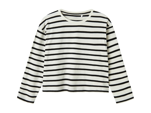 Name It Black/jet Stream Short Bluse - Str. 6y 116cm