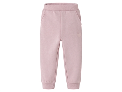 Name It MINI sweatpants burnished lilac med hjertebroderi
