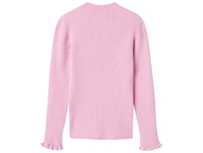 Name It pastel lavender slim strikbluse