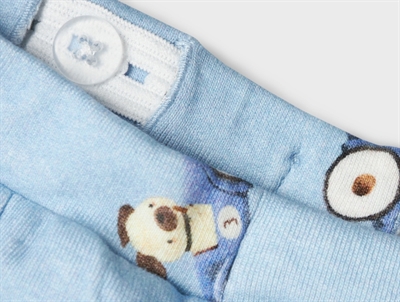 Name It chambray blue bilprint bukser
