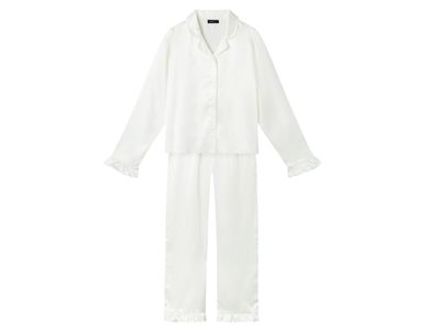 LMTD white alyssum pyjamas satin