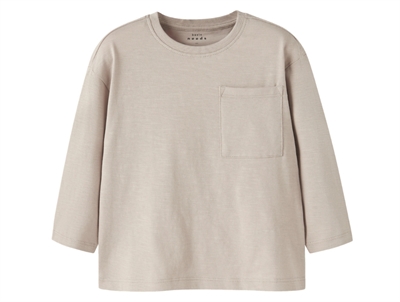 Name It MINI bluse island fossil med brystlomme  