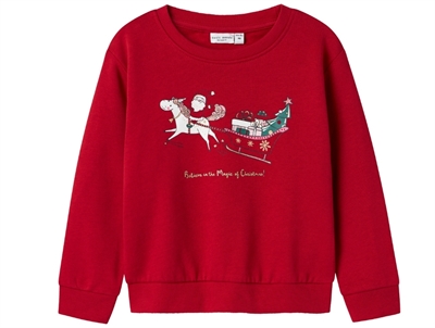 Name It jester red jul glitter sweatshirt