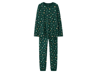Name It voksen pyjamas i botanical garden med juleprint