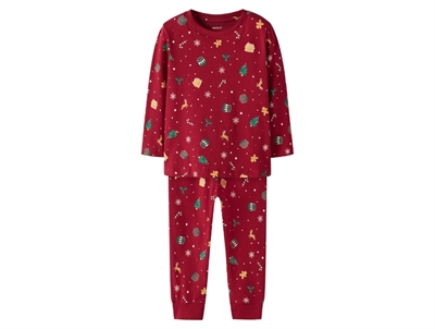 Name It pyjamas jester red med juleprint