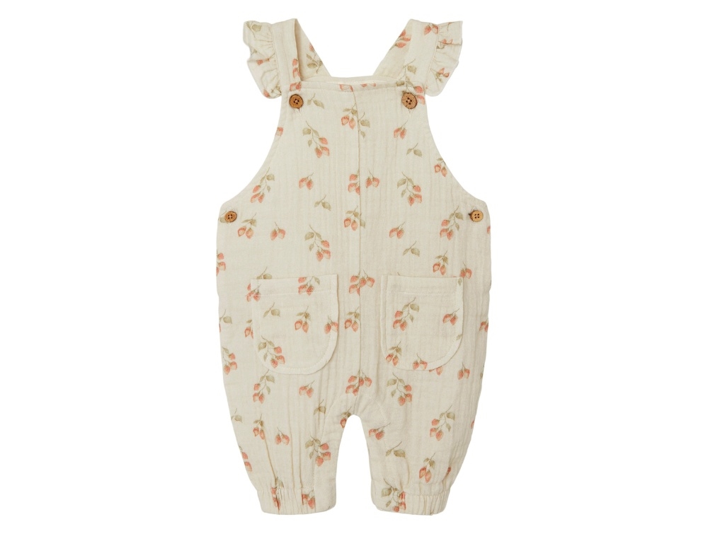 Lil Atelier Turtledove Strawberry Loose Overalls - Str. 1m 56cm