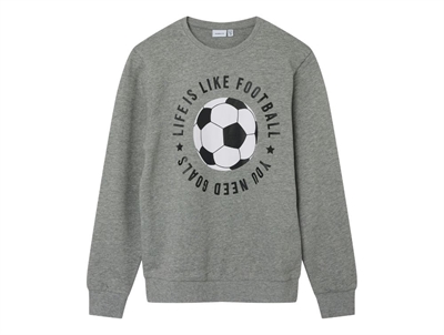 Name It grey melange fodbold sweatshirt