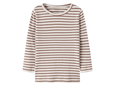 Name It bluse toasted coconut med striber