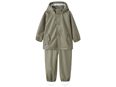 Lil' Atelier regnsæt twill stripe med striber
