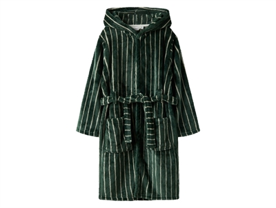 Name It badekåbe Bistro Green forfra med hætte og lommer