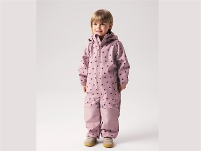 Name It softshelldragt woodrose hearts med hjerteprint