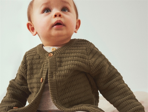 Name It Dusty Olive Strik Cardigan - Str. 1m 56cm