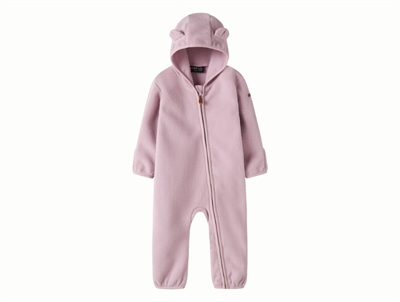 Name It fleece køredragt i rosa nuance med hætte og ører