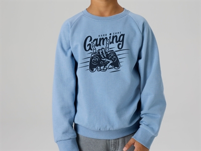Name It sweatshirt i lyseblå nuance med gaming print
