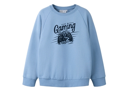 Name It sweatshirt i lyseblå nuance med gaming print