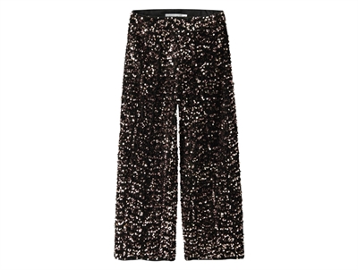 bukser fra Name It i brun nuance med pailletter