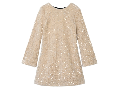 Name It kjole jet stream med pailletter og sort sløjfe