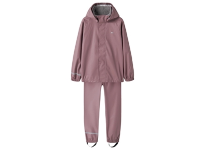 Name It regnsæt wistful mauve med refleksdetaljer
