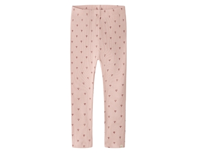 Lil' Atelier MINI leggings cameo rose med luftballonprint