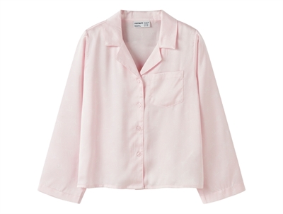 pyjamasskjorte fra Name It i lyserød med små sløjfer