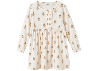 Lil’ Atelier kjole pastel parchment med klovneprint